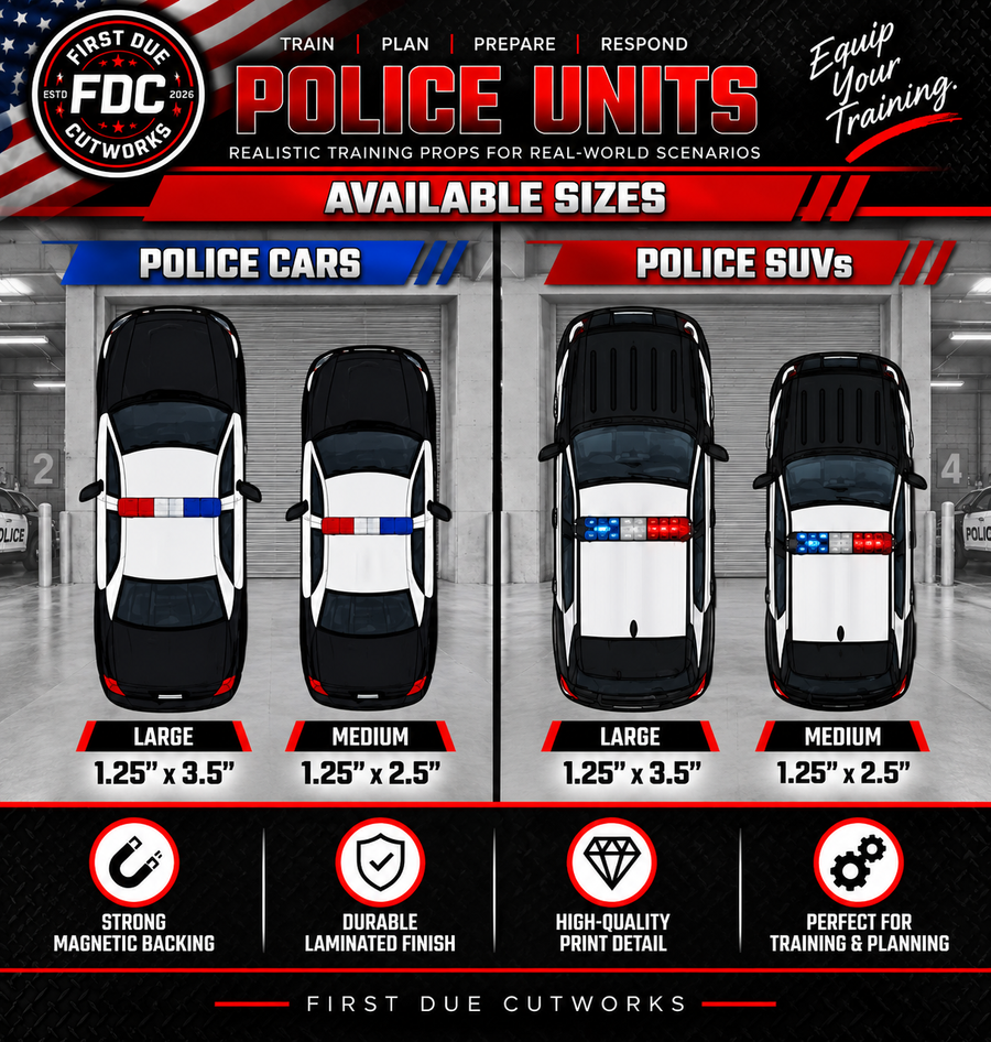 Police Units Training Magnets