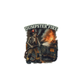 Dumpster FIre Die-Cut Vinyl Sticker