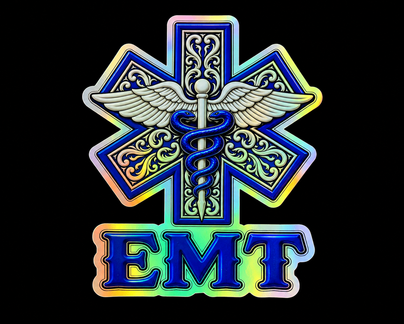 EMT Holographic Die-Cut Sticker