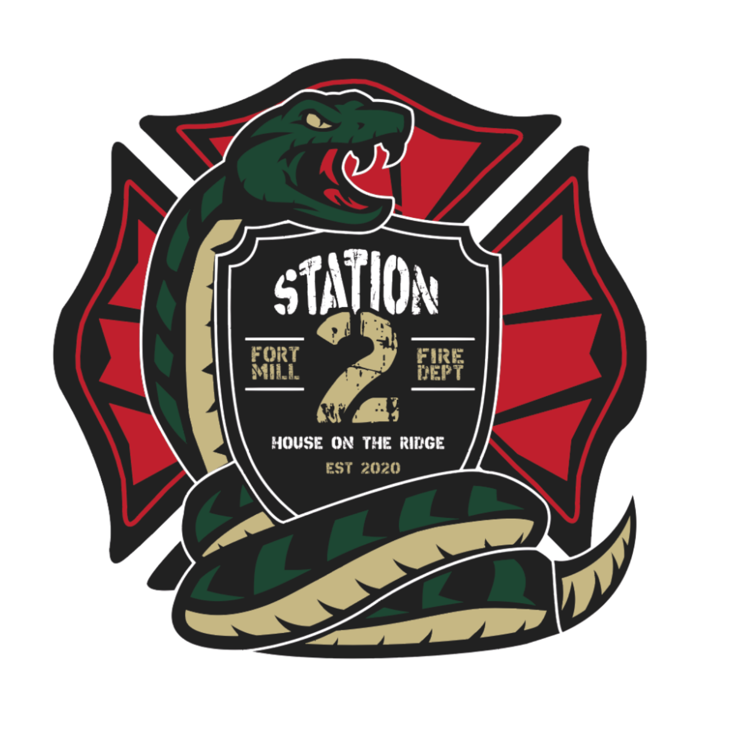 Fort Mill Fire Station 2 Die-Cut Vinyl Sticker