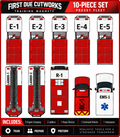 10-Piece Ready-to-Go Fire Department Training Fleet