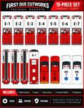 15-Piece Ready-to-Go Fire Department Training Fleet