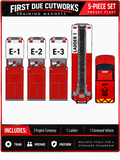 5-Piece Ready-to-Go Fire Department Training Fleet