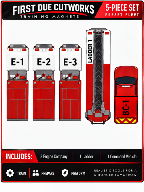 5-Piece Ready-to-Go Fire Department Training Fleet