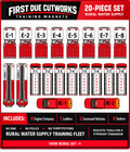 First Due Cutworks 20-piece Rural Water Supply Fleet