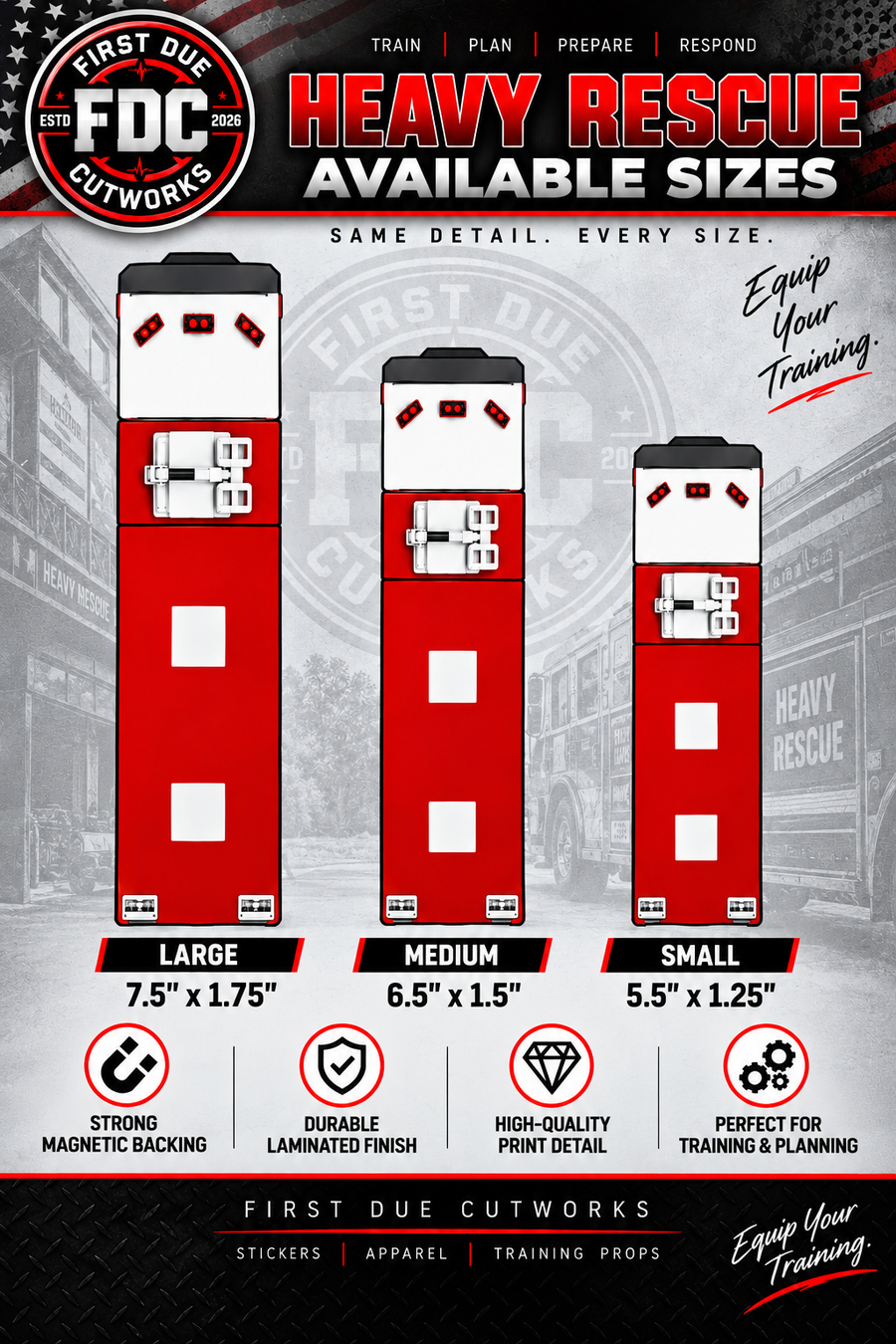 Heavy Rescue Training Magnet