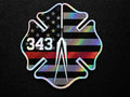TRL Freedom Tower holographic die-cut sticker