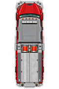 Grey and red Wildland Truck Training Magnet